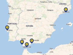 Mapa plavby