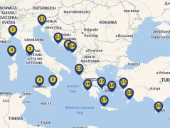 Mapa plavby